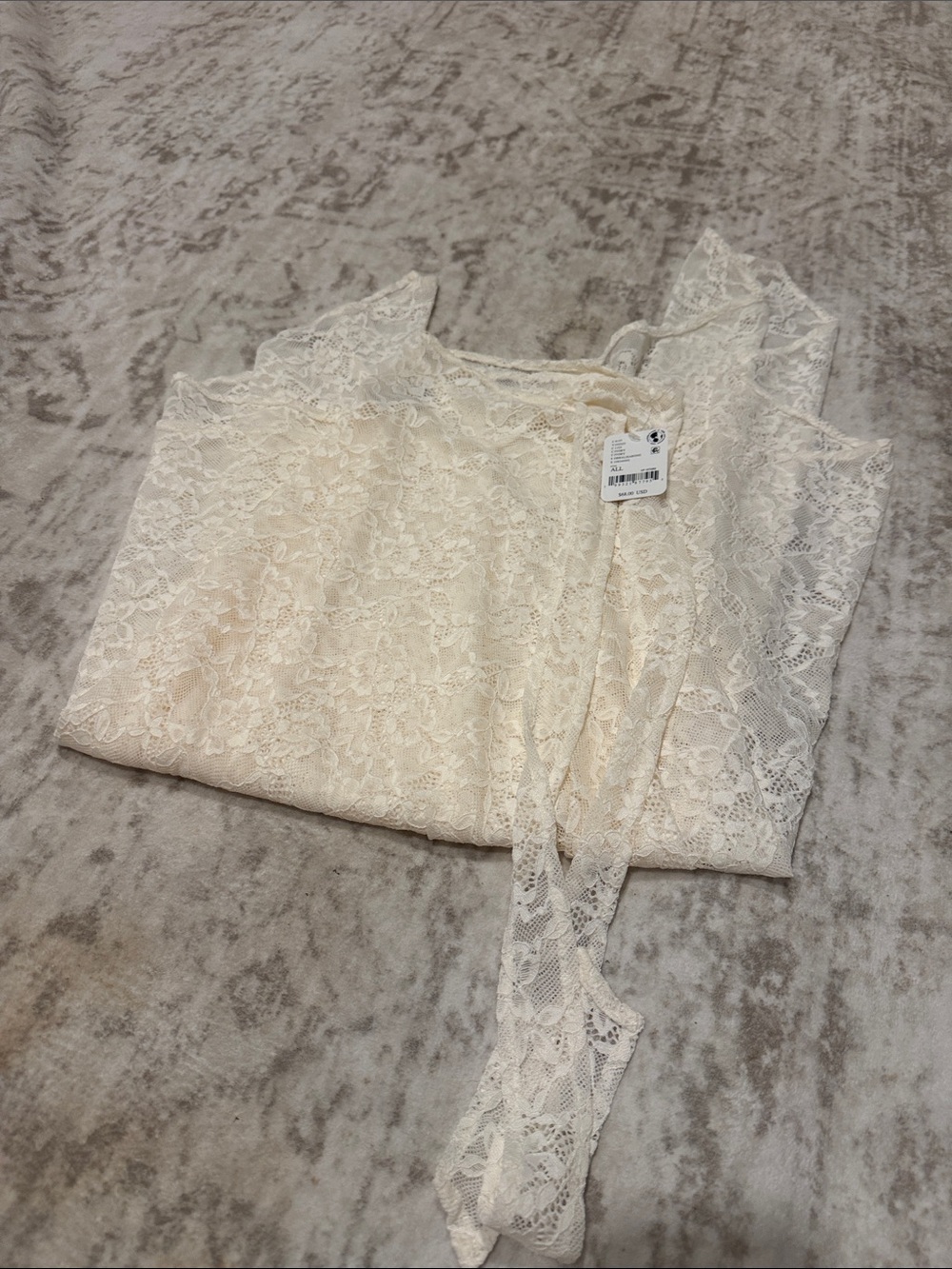 Free People White Lace Wrap Skirt - Women's Layered Asymmetric Skirt - Picture 9 of 9